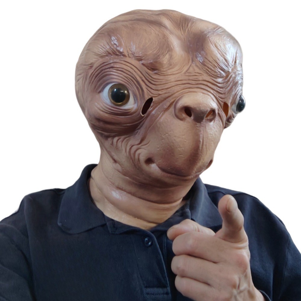 Latex Alien Mask Realistic - Gerçekçi ET Uzaylı Lateks Maskesi, Cadılar