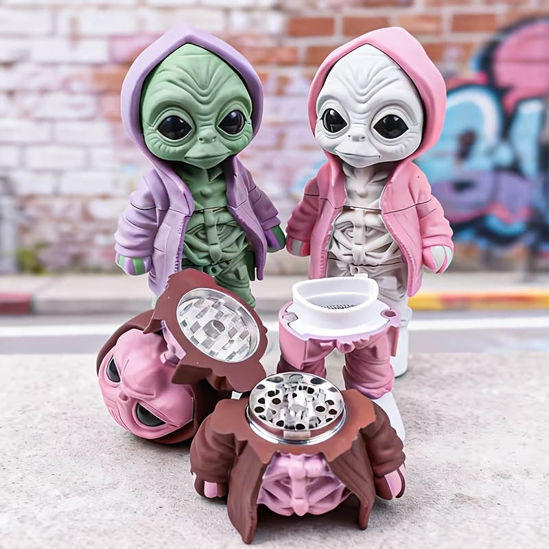 Novelty Gifts - Komik Uzaylı Bitki Öğütücü Baharat Öğütücü