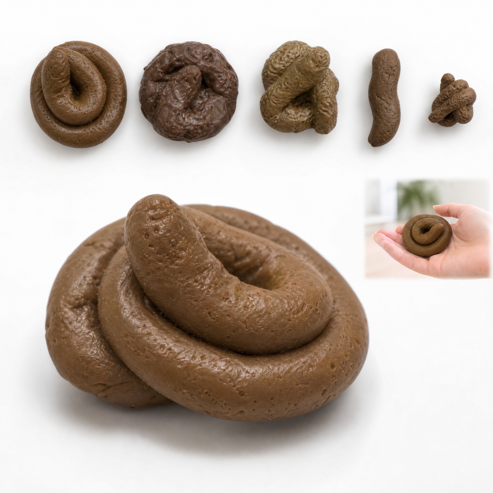 Fake Poop Gag Gift - Gerçekçi Bok Güvenli ve Yumuşak Plastik