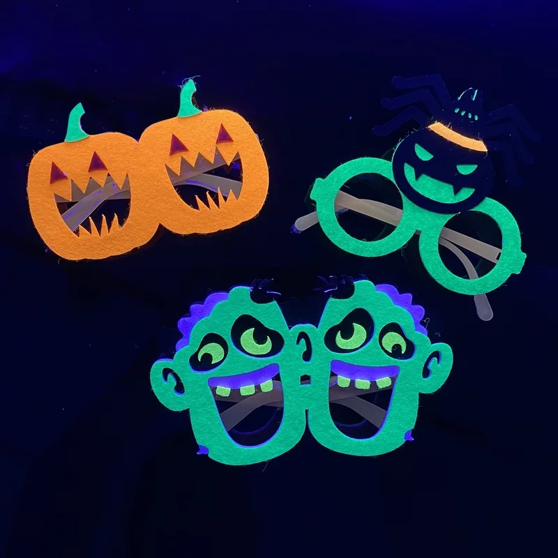 Glow In The Dark Party Glasses - Cadılar Bayramı için Kullanılan, Karanlıkta Parlayan