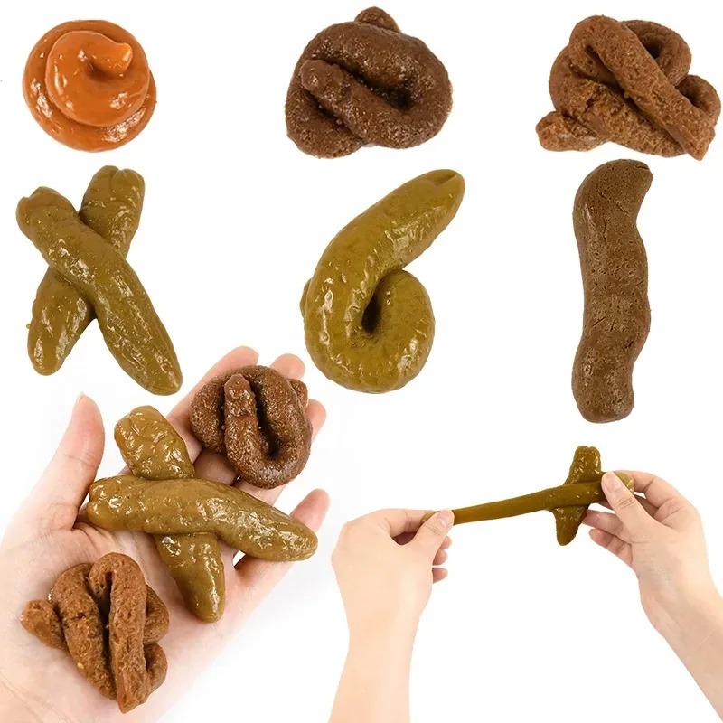 Fake Poop Gag Gift - Gerçekçi Kaka Güvenli ve Yumuşak Plastik