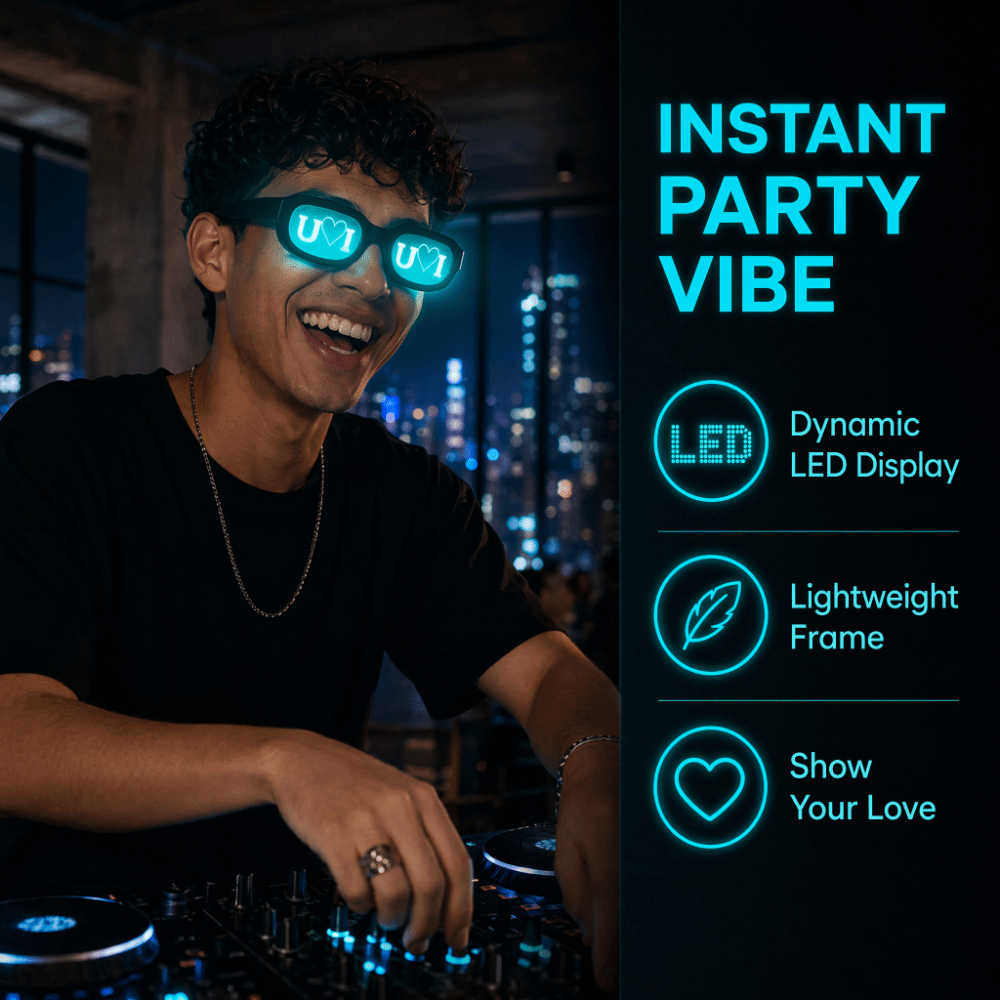 Özel Efektli LED Gözlükler Par - Glow In The Dark Party Glasses incelemesi ve fiyatı
