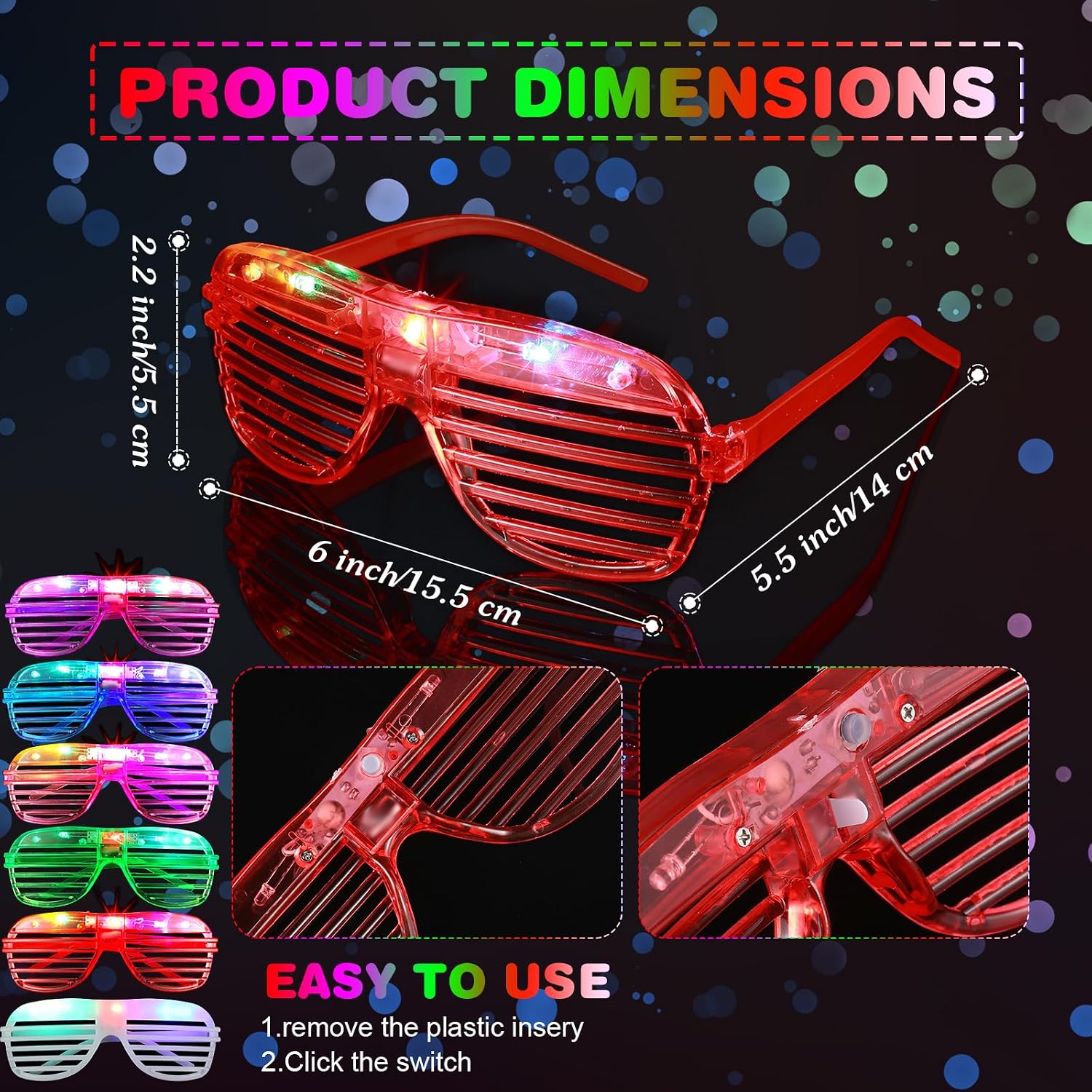 Karanlıkta Parlayan Köpük Işık - Glow In The Dark Party Glasses incelemesi ve fiyatı