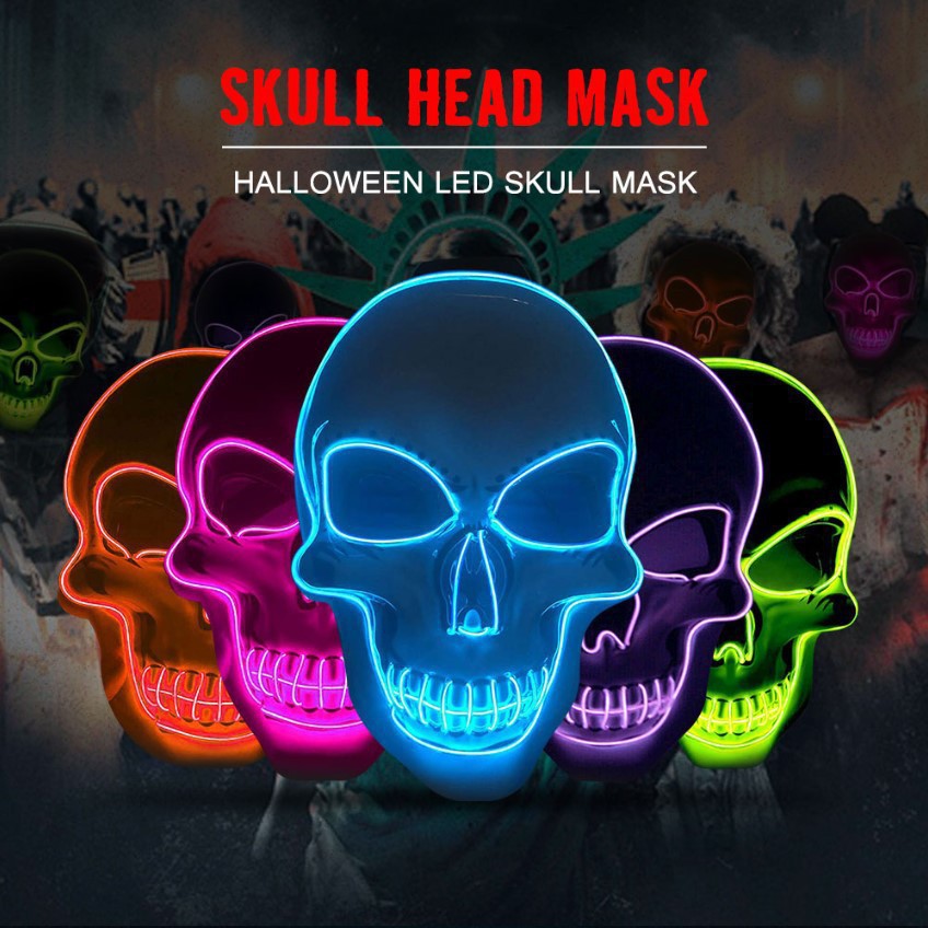 Cadılar Bayramı Korku Temalı K - Led Purge Mask Halloween incelemesi ve fiyatı