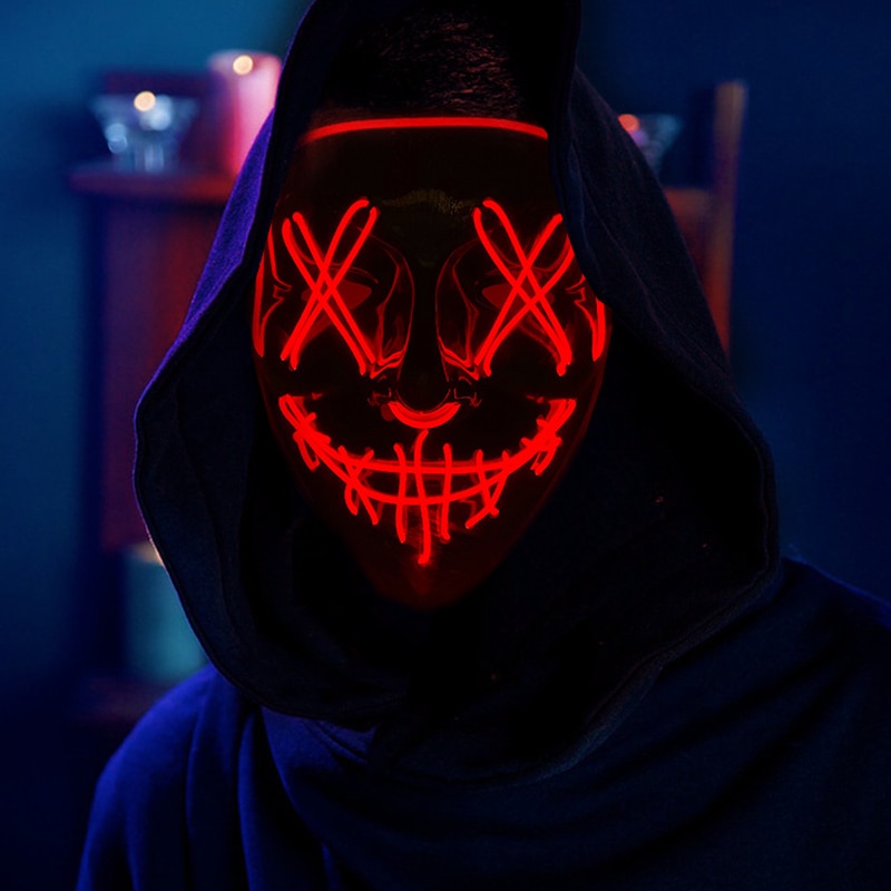 Cadılar Bayramı Neon Led Işıkl - Led Purge Mask Halloween incelemesi ve fiyatı